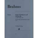 Brahms - Sonate en mi mineur Opus 38 pour violoncelle et piano