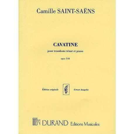 Saint-Saëns - Cavatine op.144 pour trombone ténor et piano (Ed. Durand)