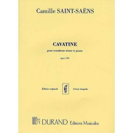 Saint-Saëns - Cavatine op.144 voor tenor trombone en piano (ed. Durand)