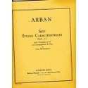 Arban - 7 Etudes caractéristiques (études 1 à 7) pour trompette en ut avec accompagnement de piano
