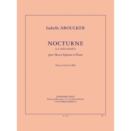 Aboulker - Nocturne (La Délaissée) for mezzo-soprano and piano