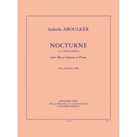 Aboulker - Nocturne (La Délaissée) pour mezzo-soprano et piano