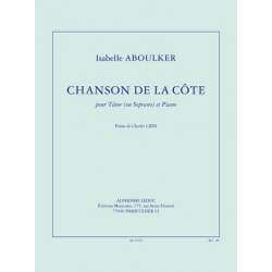 Aboulker - Chanson de la côte pour ténor (ou soprano) et piano