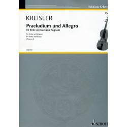 Kreisler - Praeludium et allegro for viola and piano