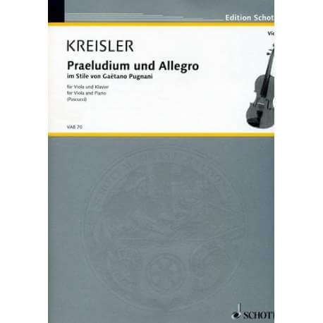 Kreisler - Praeludium et allegro pour alto et piano