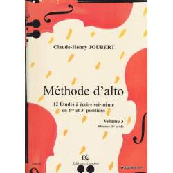 Joubert - Méthode pour alto vol.3