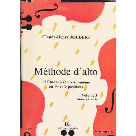 Joubert - Méthode pour alto vol.3