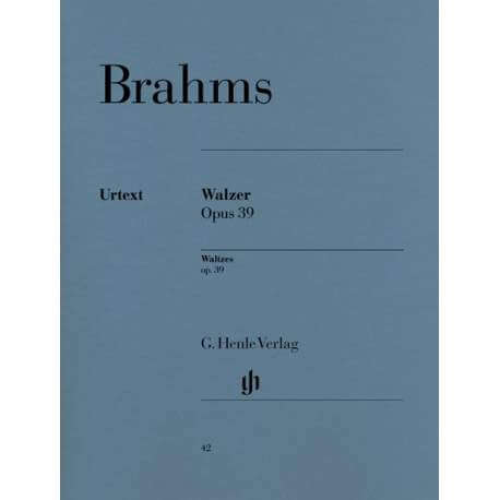 Brahms - Valse Opus 39 pour piano (Ed. Henle)