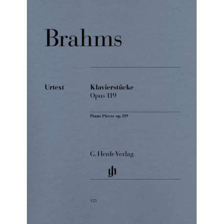 Brahms - Pièces op.119 pour piano (Ed. Henle)