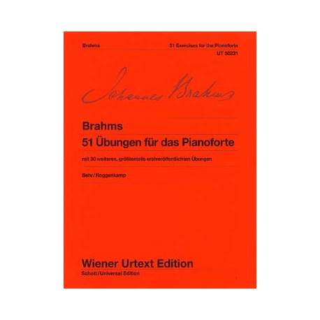 Brahms - 51 exercises pour piano