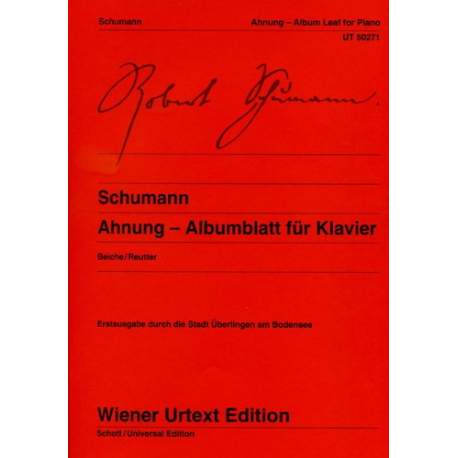 Schumann - Album leaf for piano