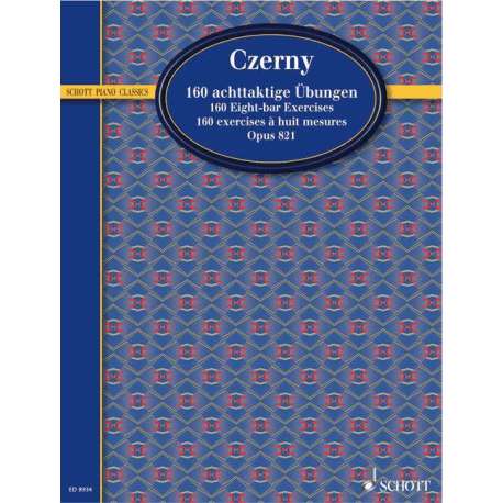 Czerny - 160 exercices à huit mesures opus 821 pour piano