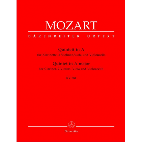 Mozart - Quintette en la majeur pour quatuor et clarinette KV581