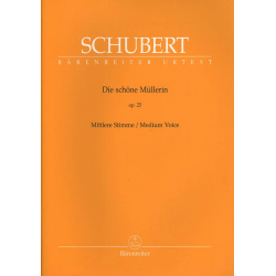Schubert - Die Schöne Müllerin op.25 for medium voice and piano