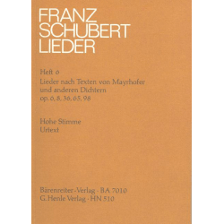 Schubert - Lieder vol.6 for high voice