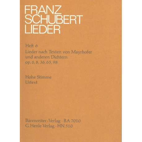 Schubert - Lieder vol.6 for high voice