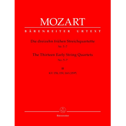 Mozart - 13 early strings quartets book 2