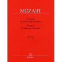 Mozart - Duos pour violon et violoncelle