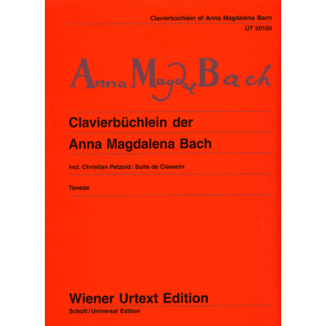 Bach - Het notenboekje van Anna-Magdalena Bach voor piano (Ed. Wiener)