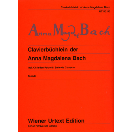 Bach - Note book for Anna-Magdalena Bach for piano (Ed. Wiener)