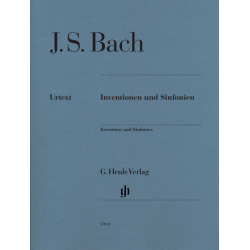 Bach - Sinfonias (Inventions 3 stemmen) BWV 787-801 voor piano.