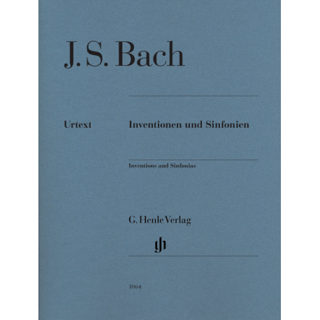 Bach - Sinfonias (Inventions 3 stemmen) BWV 787-801 voor piano.