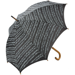 Wandelstok paraplu (zwart)