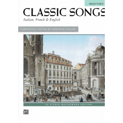 Classic songs (italiaans, frans of engels) voor hoog stem