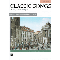 Classic songs (italiennes, françaises et anglaises) pour voix graves et piano