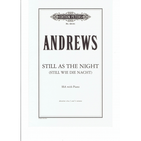 Andrews - Still as the night pour choeur et piano