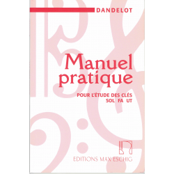 Dandelot - Manuel pratique pour l'étude des clés de sol fa ut