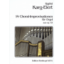 Karg-Elert - 14 Chorals Improvisations pour orgue