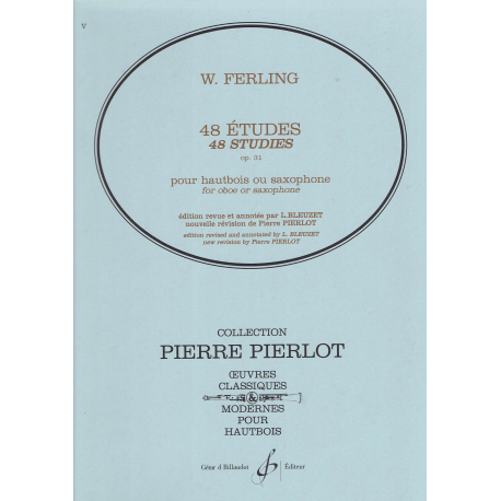 Ferling - 48 études op.31 pour hautbois ou saxophone