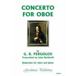 Pergolesi - Concerto for oboe. Reduction for oboe and piano