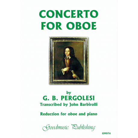 Pergolesi - Concerto for oboe. Reduction for oboe and piano