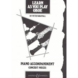 Wastall - Learn as you play oboe. Met pianobegeleiding - Concert pieces