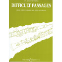 Bach - "difficult passages" pour le hautbois, le hautbois d'amour ou le oboe da caccia (cor anglais)
