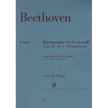 Beethoven - sonate no.14  op.27 no.2 pour piano (clair de lune)
