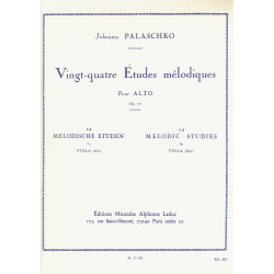 Palaschko - Twenty-four melodic studies op.77  for viola