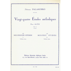 Palaschko - Vierentwintig melodische studies op.77  voor altviool