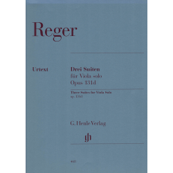 Reger - Trois suites op.131d pour alto seul.