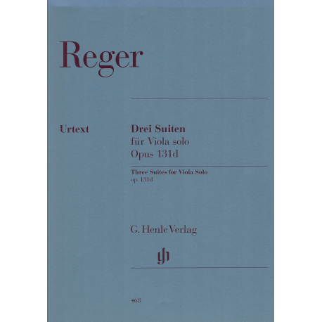 Reger - Drie suites op.131d voor altviool solo.