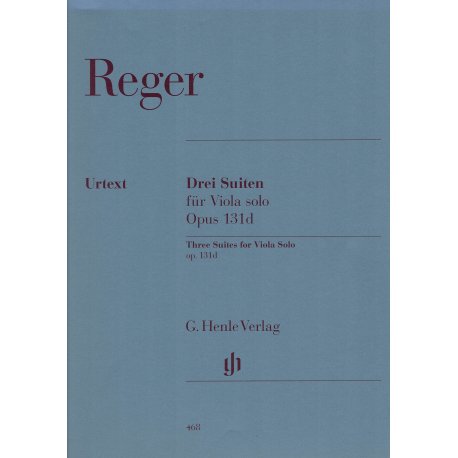 Reger - Three Suites op. 131d for Viola solo.