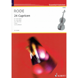 Rode - 24 Caprices for viola alone