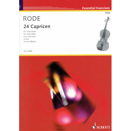 Rode - 24 Caprices pour alto seul