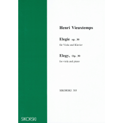 Vieuxtemps - Elegie forviola and piano