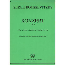 Koussevitzky - Concerto op.3  for double bass and piano