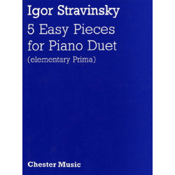 Stravinsky - 5 easy pieces for piano 4 hands