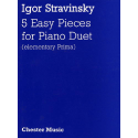 Stravinsky - 5 easy pieces for piano 4 hands