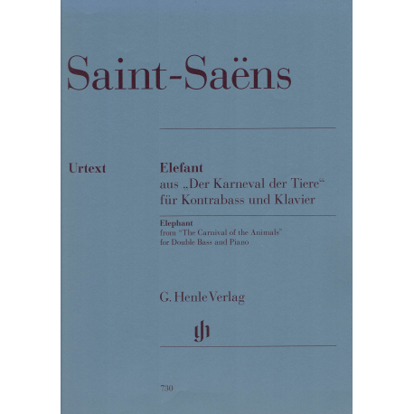 Saint-Saens - L'éléphant -contrebasse et piano